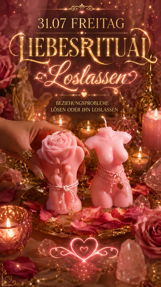 Persönliche Love Freitag Ritual - Loslassen Vollmond  🌹🕯️ 31.07.2026